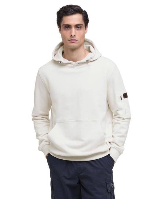 25FW 바버 후드 티셔츠 MOL0727WH32 White