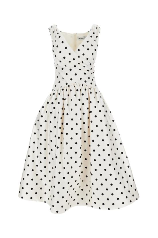 26SS 셀프 포트레이트 롱 원피스 RS26209MCCREAM White