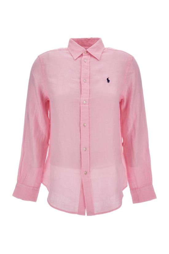 26SS 폴로 랄프로렌 포니 자수 리넨 셔츠 (211970730009) 211970730514CARMELPINK