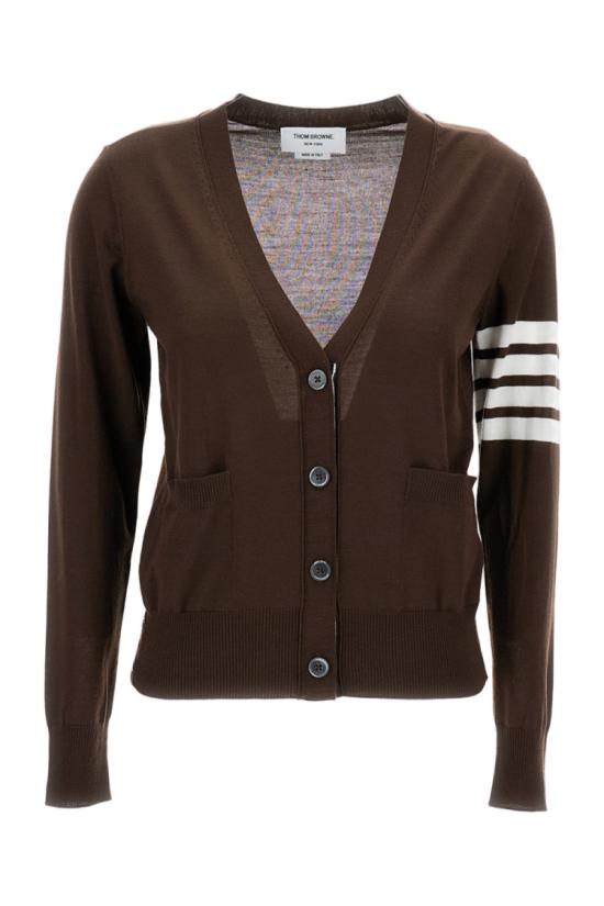 26SS 톰브라운 파인 메리노 울 4바 릴렉스 핏 가디건 FKC334AY1014208 Brown