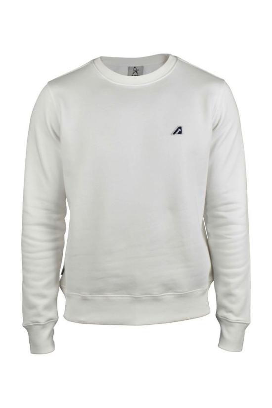  오트리 긴팔 티셔츠 오프화이트 코튼 스웨트셔츠 (자수 로고)