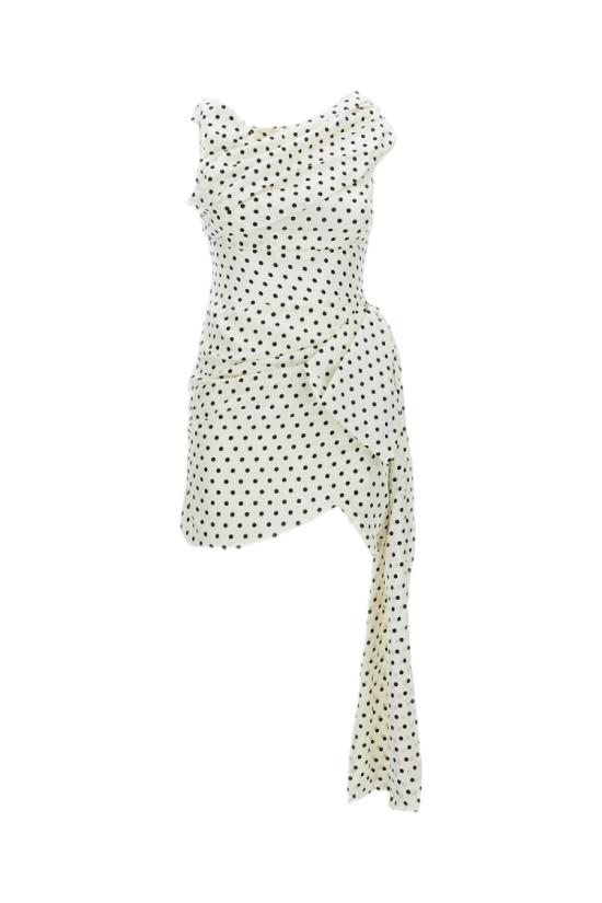 26SS 셀프 포트레이트 숏 원피스 RS26002SCCREAM White