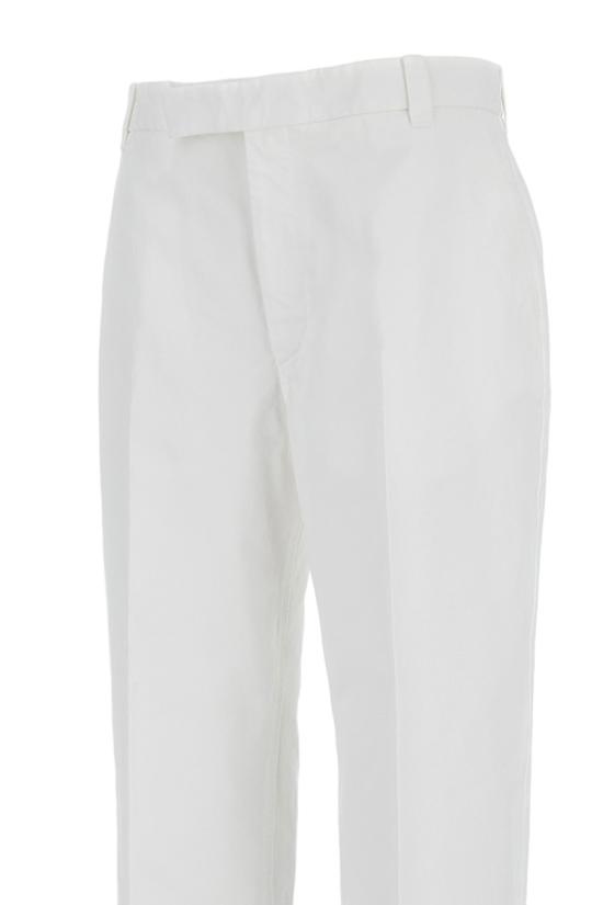 26SS 톰브라운 코튼 트윌 유틸리티 치노 팬츠 MTU335WF0576100 White - THOM BROWNE