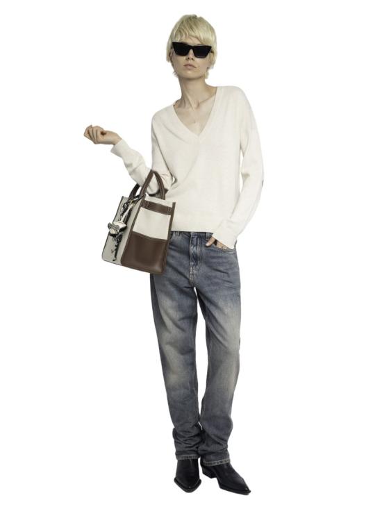 25FW 자딕앤볼테르 스웨터 KWSW02816ECRU Neutrals - ZADIG & VOLTAIRE