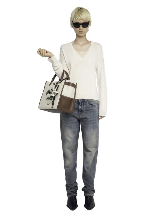 25FW 자딕앤볼테르 스웨터 KWSW02816ECRU Neutrals - ZADIG & VOLTAIRE