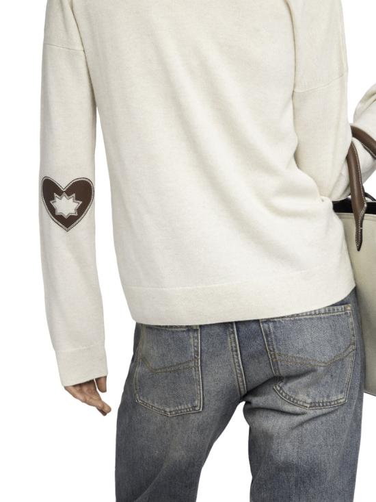 25FW 자딕앤볼테르 스웨터 KWSW02816ECRU Neutrals - ZADIG & VOLTAIRE