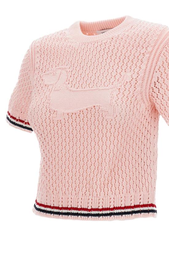 26SS 톰브라운 반팔 티셔츠 FKA511AY3062642 Pink - THOM BROWNE