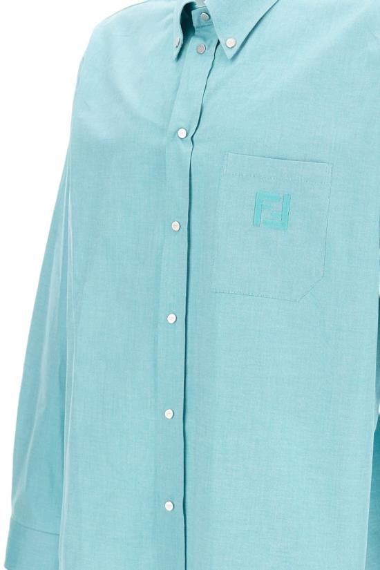 26SS 펜디 긴팔 셔츠 FS1296AVZDF0XCN Blue - FENDI