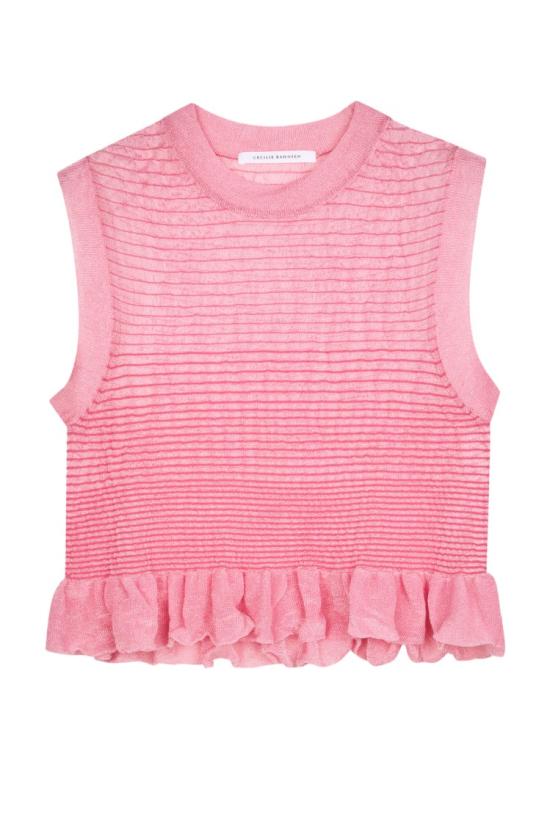 26SS 세실리아 반센 민소매 티셔츠 25KNI53001PINK Pink