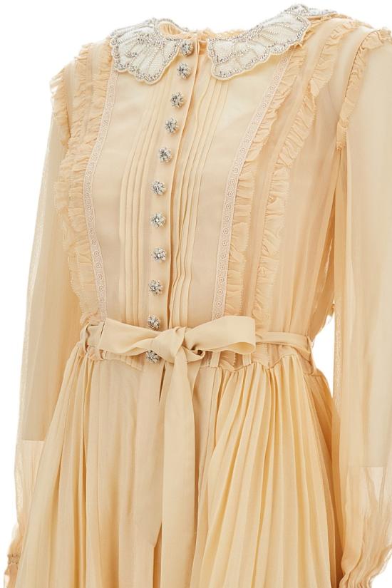 26SS 셀프 포트레이트 미디 원피스 RS26034STTAN Yellow - SELF PORTRAIT