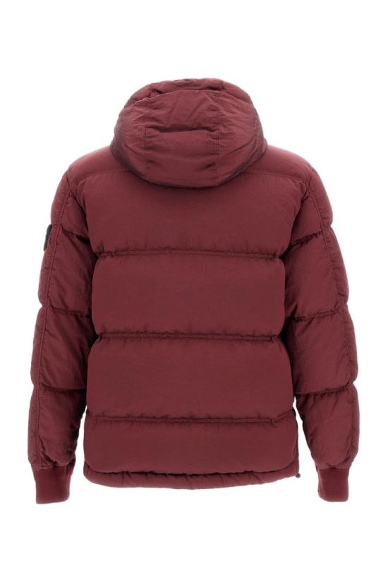 25FW 스톤 아일랜드 나일론 메탈 에코닐 후드 다운 파카 4100088S0019V0012 Burgundy - STONE ISLAND
