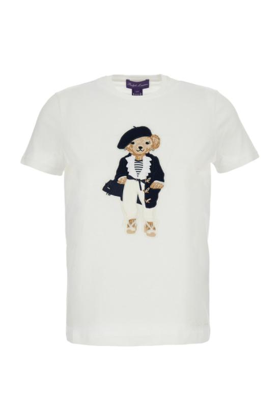 26SS 랄프 로렌 반팔 티셔츠 290P11353001CREAM White