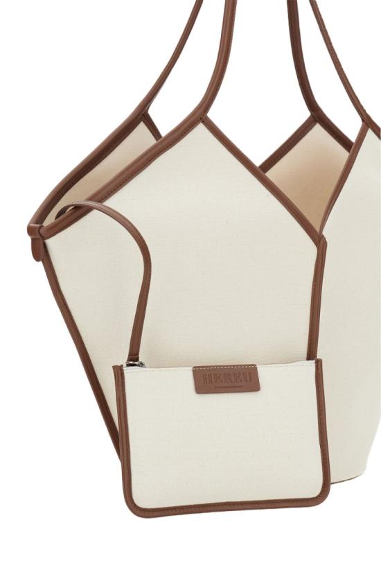 26SS 헤레우 토트백 WBCALEBEIGECHESTNUT White - HEREU