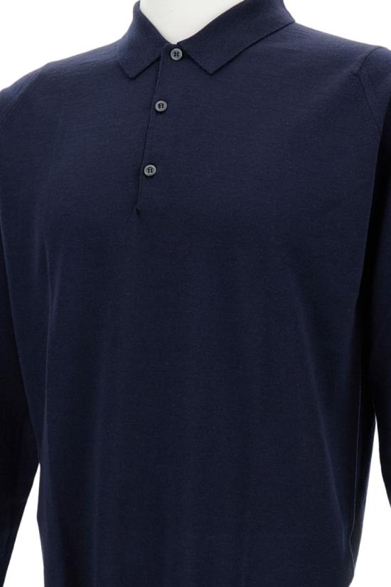  존스메들리 반팔 티셔츠 BELPERMIDNIGHT Blue - JOHN SMEDLEY