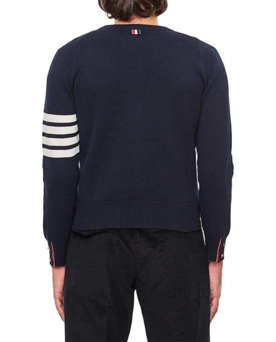  톰브라운 코튼 크레이프 4바 풀오버 MKA202A00219415 Blue - THOM BROWNE