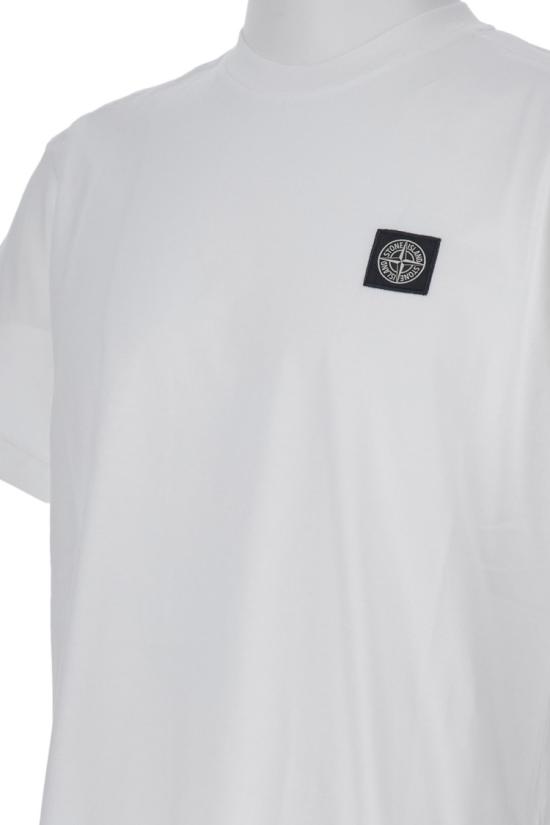  스톤 아일랜드 반팔 티셔츠 2100027S0013V0001 White - STONE ISLAND