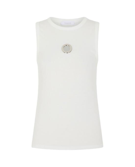 25FW 파코라반 민소매 티셔츠 25HJTE027CO0530P100 White