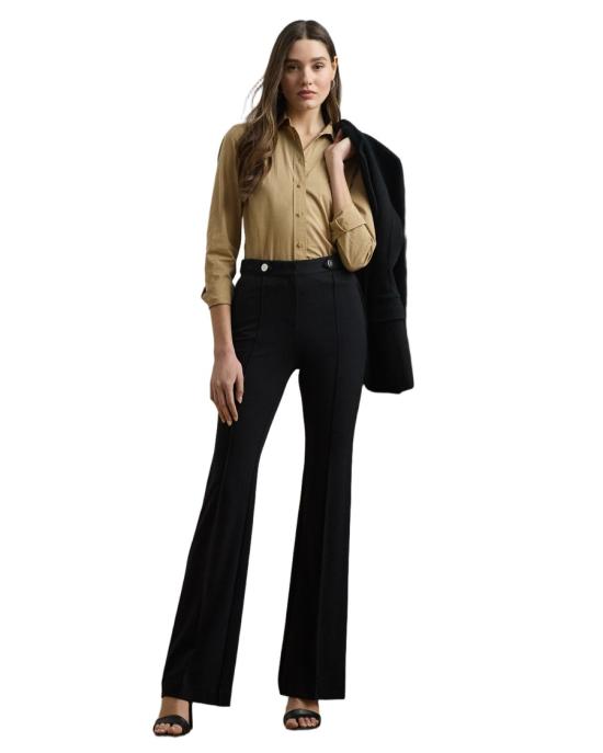 25FW 랄프 로렌 스트레이트 팬츠 200971132001 Black - RALPH LAUREN