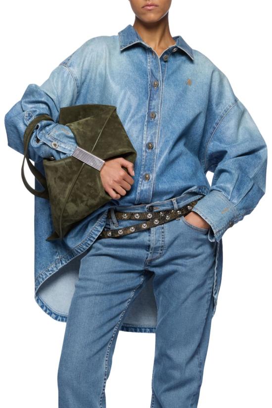 26SS 디 아티코 데님 셔츠 260WCB00068DDD116AA024 Blue - THE ATTICO