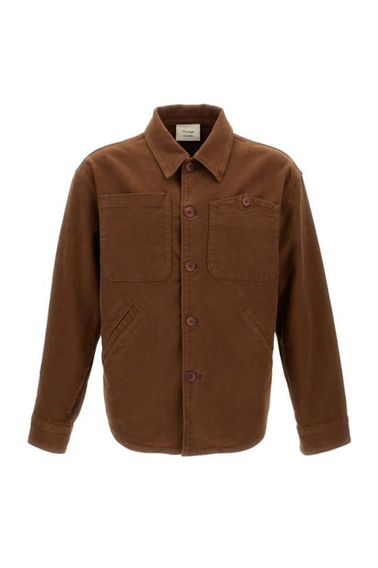 25FW 텔라 긴팔 셔츠 LEOM14V0057450 Brown