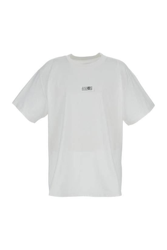 26SS MM6 메종마르지엘라 Numeric 코튼 티셔츠 SH0GC0032M20170101 White