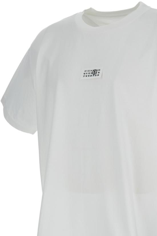 26SS MM6 메종마르지엘라 Numeric 코튼 티셔츠 SH0GC0032M20170101 White - MM6 MAISON MARGIELA