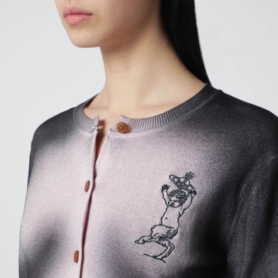 26SS 비비안웨스트우드 가디건 1803007GY004I Pink - VIVIENNE WESTWOOD