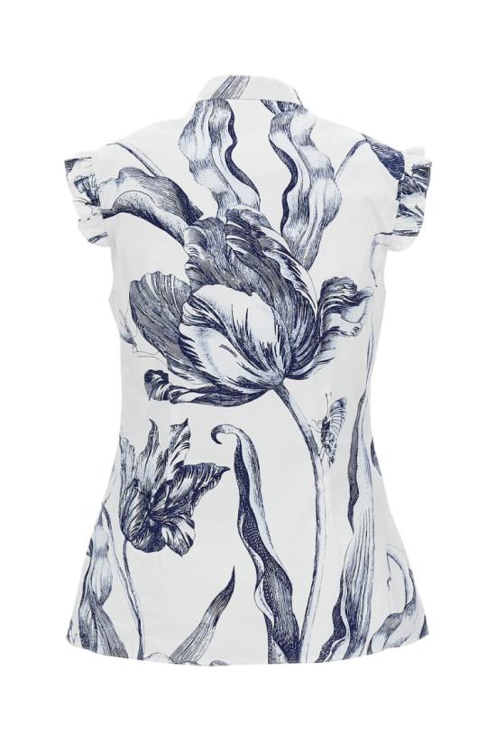 26SS 에르뎀 블라우스 PS26T1251069002BOTANICAL White - ERDEM