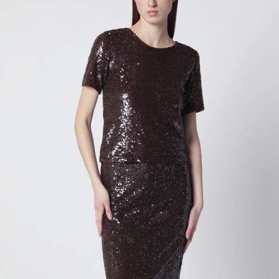 26SS 파로쉬 반팔 티셔츠 D311705NY Brown