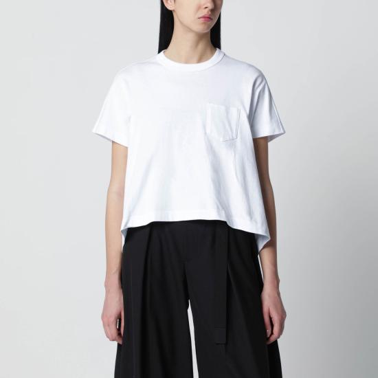 26SS 사카이 반팔 티셔츠 26 08349CO White