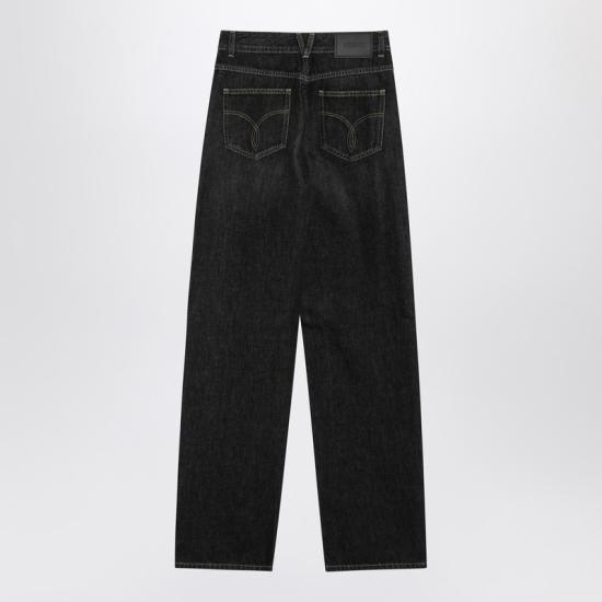 26SS 베르사체 스트레이트 팬츠 10224521A16477 Black - VERSACE