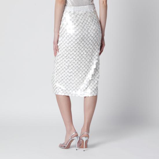 26SS 파로쉬 미디 스커트 D621657NY White - PAROSH