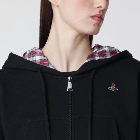 26SS 비비안웨스트우드 후드 티셔츠 1I01001CJ00AS Black - VIVIENNE WESTWOOD