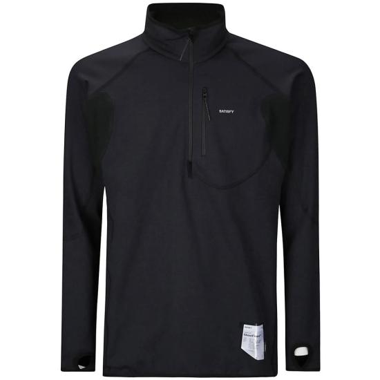 25FW 새티스파이 트레이닝 티셔츠 11013BKSA BLACK DOM