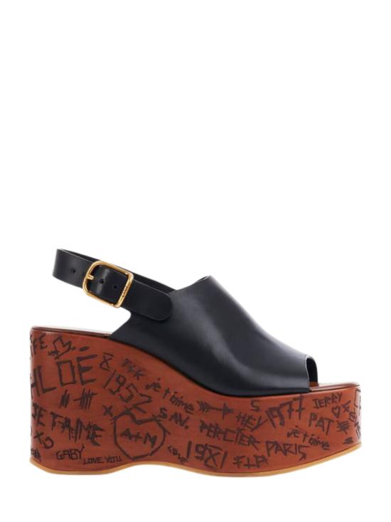 26SS 끌로에 샌들 CHC25U10GLU 001 Black