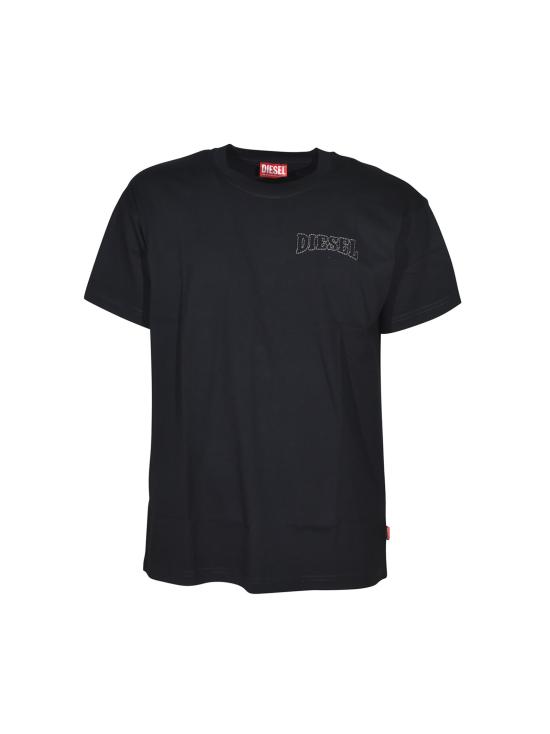 26SS 디젤 T-Norm 로고 자수 티셔츠 A22006 0PLAT 9XX 9xx