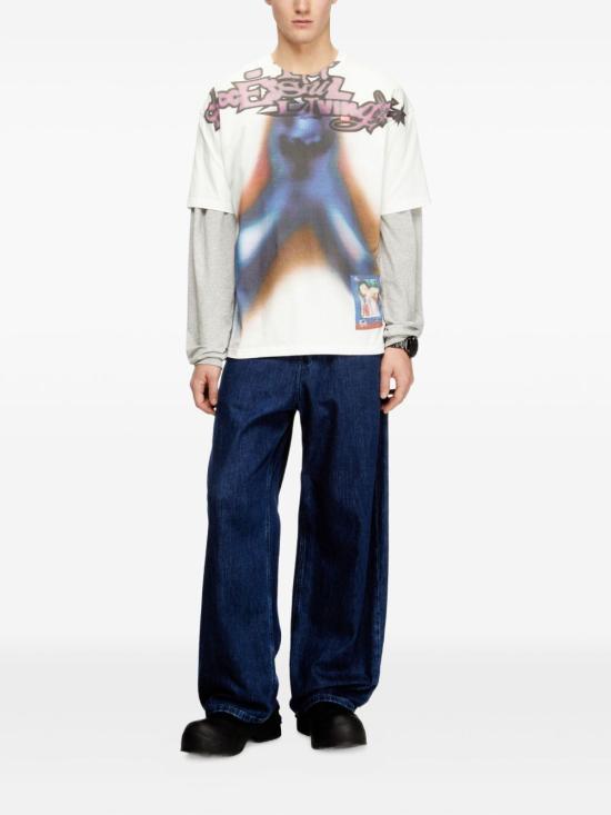 26SS 디젤 반팔 티셔츠 A20945 0PLAT 141 - DIESEL