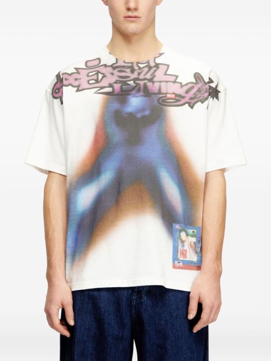 26SS 디젤 반팔 티셔츠 A20945 0PLAT 141 - DIESEL