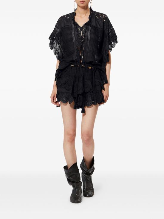 26SS 이자벨마랑에뚜왈 긴팔 티셔츠 HT0768FA D1J05E01BK Black - ISABEL MARANT ETOILE