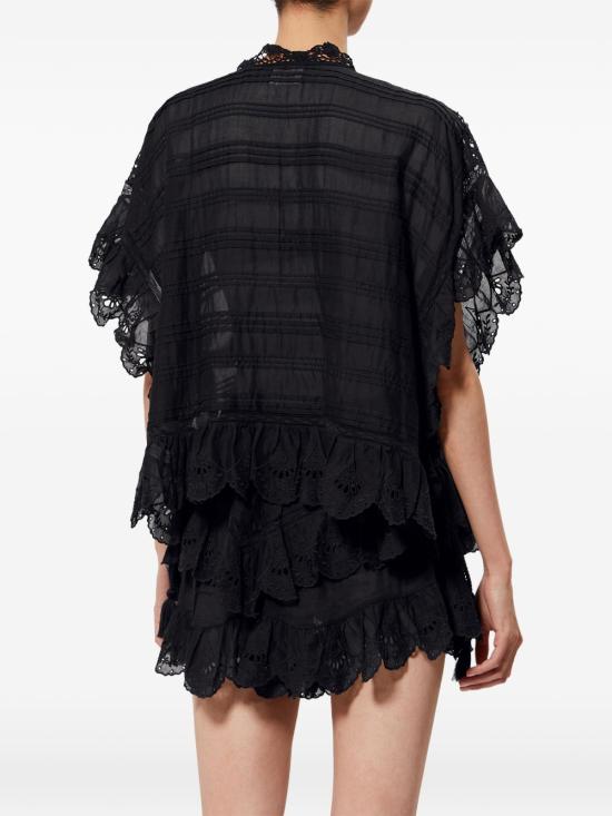 26SS 이자벨마랑에뚜왈 긴팔 티셔츠 HT0768FA D1J05E01BK Black - ISABEL MARANT ETOILE