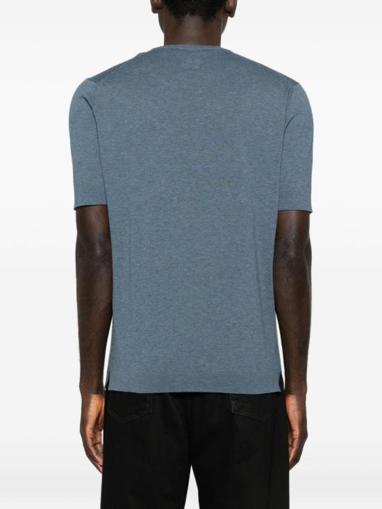 26SS 라르디니 반팔 티셔츠 PALMMC77 PA66023840 Clear Blue - LARDINI