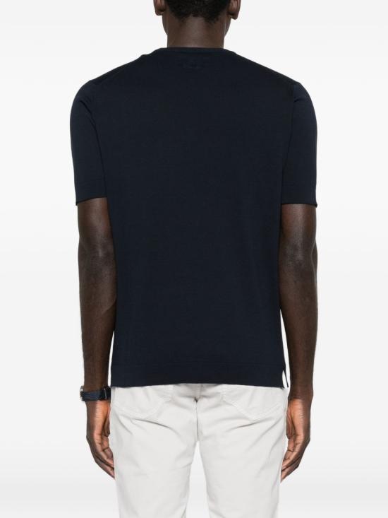 26SS 라르디니 반팔 티셔츠 PALMMC77 PA66023850 Blue - LARDINI