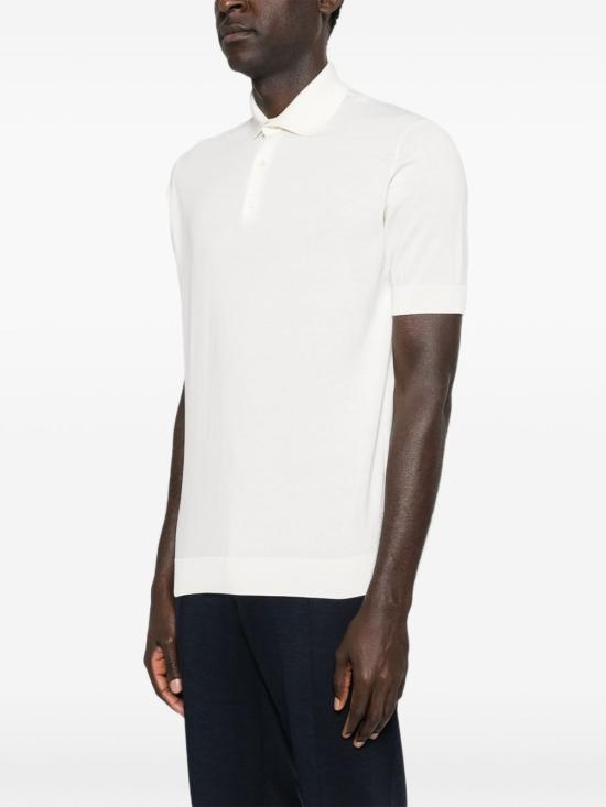 26SS 라르디니 폴로 티셔츠 PALPMC105 PA66023100 White - LARDINI