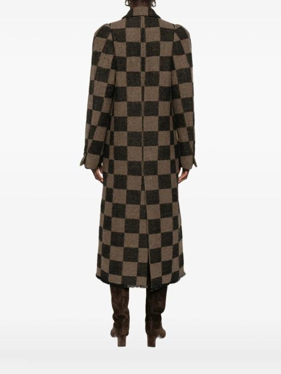 25FW 우마 왕 코트 UW8016 UW062 Brown tan - UMA WANG