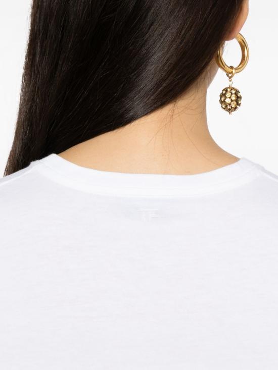 26SS 톰포드 반팔 티셔츠 TSJ629 JEX180WAA White - TOMFORD