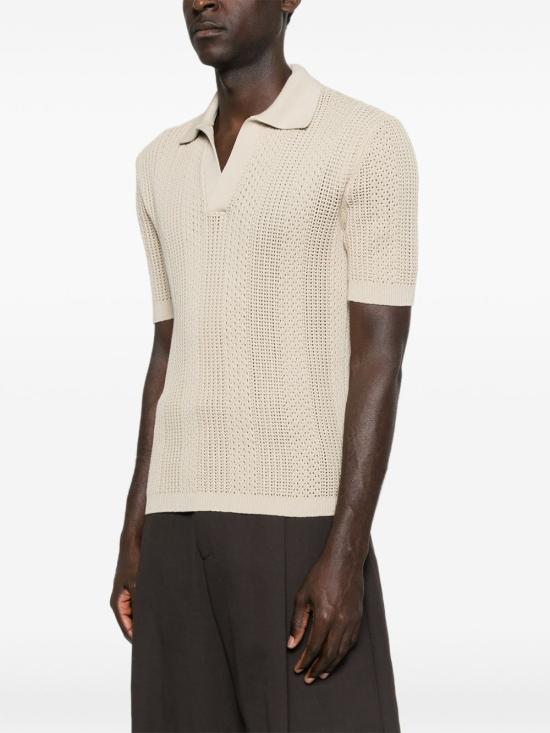26SS 꼬르넬리아니 폴로 티셔츠 27M5692725190 036 Beige - CORNELIANI