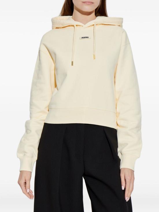 26SS 자크뮈스 르 그로그랭 후드 티셔츠 HOW00247AJ00109 130 Beige - JACQUEMUS