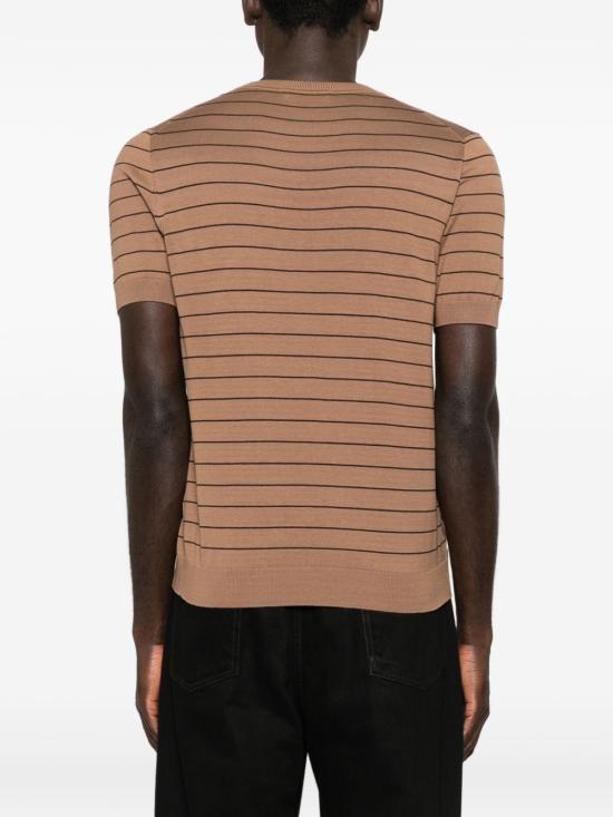 26SS 라르디니 반팔 티셔츠 PALMMC79 PA66032420NE Brown - LARDINI