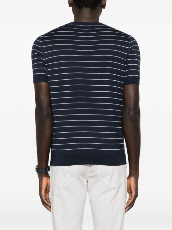 26SS 라르디니 반팔 티셔츠 PALMMC79 PA66032850AZ Blue - LARDINI