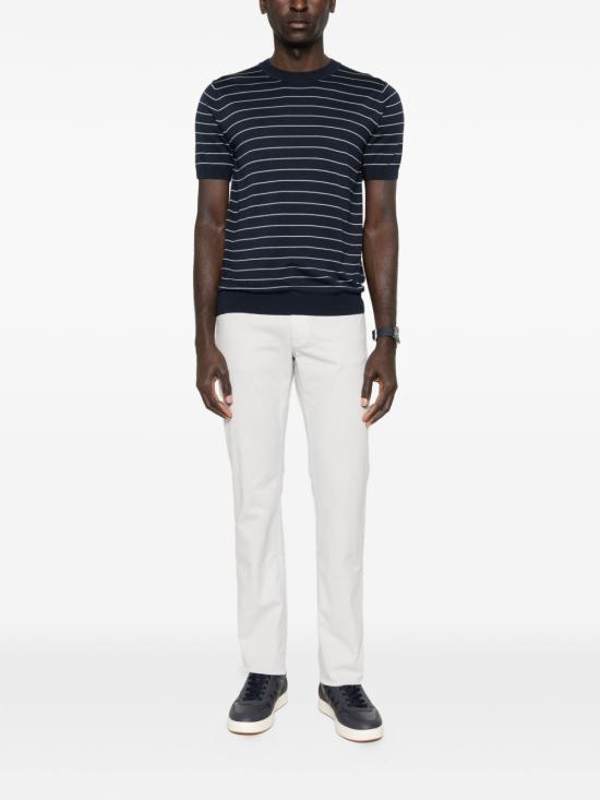 26SS 라르디니 반팔 티셔츠 PALMMC79 PA66032850AZ Blue - LARDINI